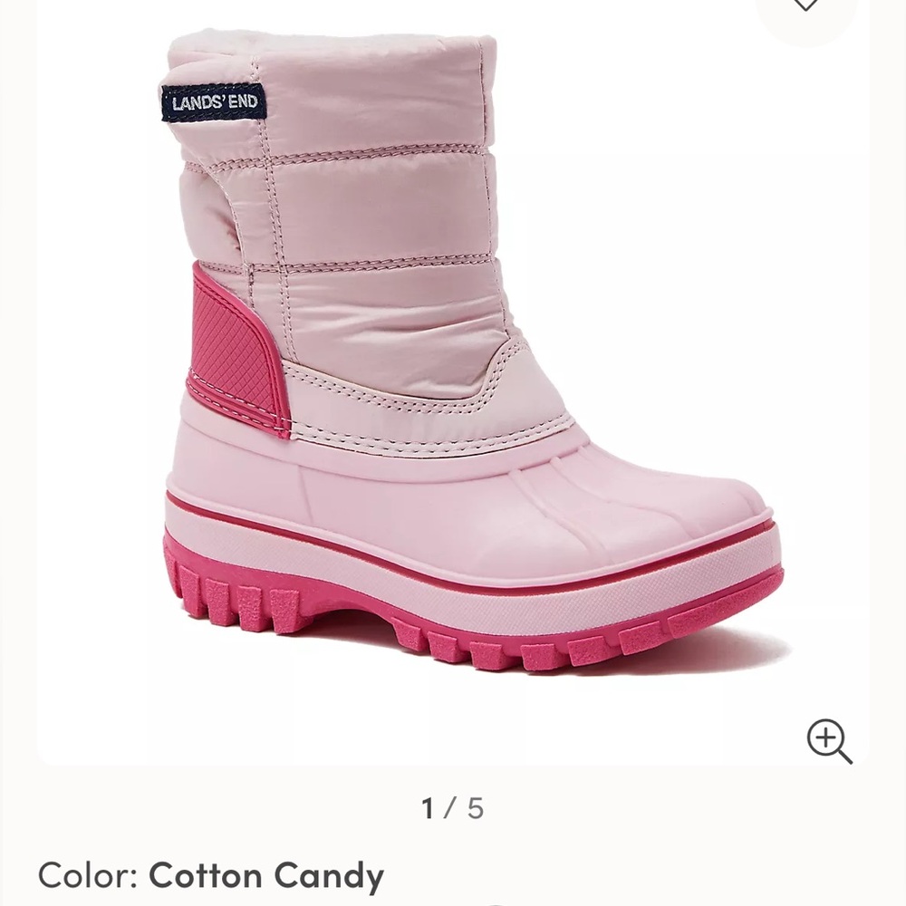NWOT Lands' End toddler Snow Boots